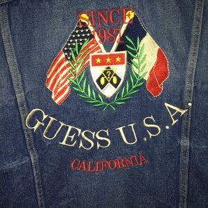 EMBROIDERED GUESS Denim Jacket